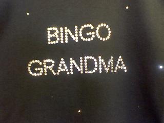 Bingo Grandma T-Shirt t-shirt, apparel, bingo, clothes, accessories, novelties, bling, rhinestone